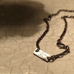 Louis Vuitton Damier Gold/Black Necklace